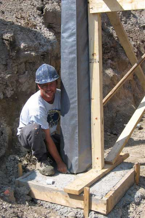 Fast-Tube Fabric Forming for concrete columns and pilasters in MA conserves resources