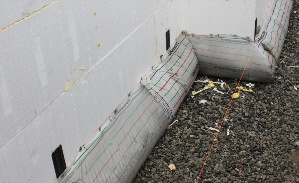 Fab-Form MonPour system for ICF walls and footings in one step