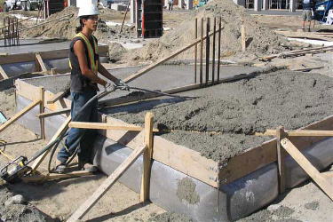 Fab-Form Fastfoot Forms Deep Footings, Fabric Formwork for concrete footings and pad edging in MA